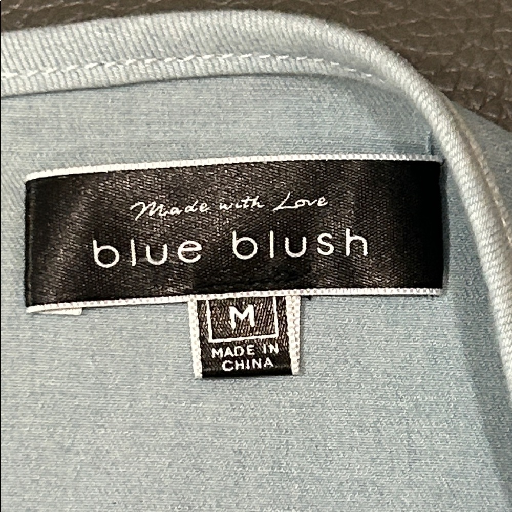 Blue Blush Stylish Blue Patchwork Denim Halter Dr… - image 4